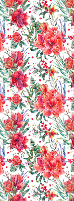 Store intérieur Fleurs rouges