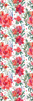 Store intérieur Fleurs rouges