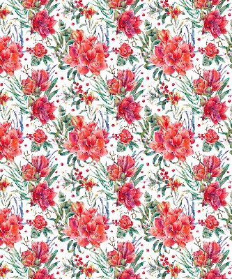 Store intérieur Fleurs rouges