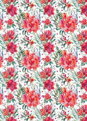 Store intérieur Fleurs rouges