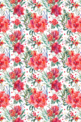 Store intérieur Fleurs rouges