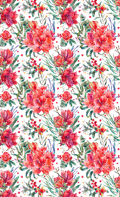 Store intérieur Fleurs rouges