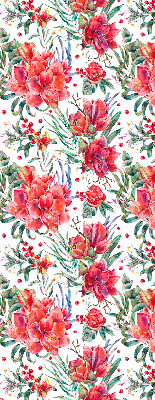 Store intérieur Fleurs rouges