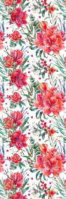 Store intérieur Fleurs rouges