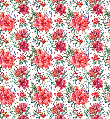 Store intérieur Fleurs rouges