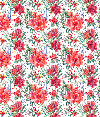 Store intérieur Fleurs rouges