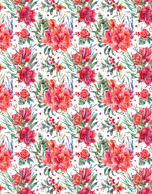 Store intérieur Fleurs rouges