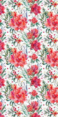 Store intérieur Fleurs rouges