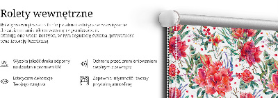 Store intérieur Fleurs rouges