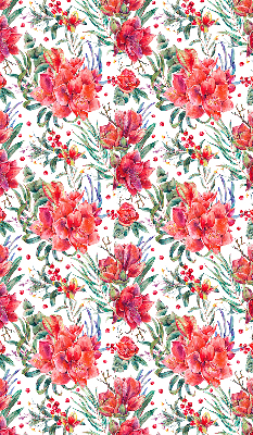 Store intérieur Fleurs rouges