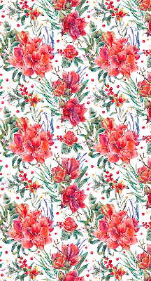 Store intérieur Fleurs rouges