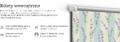 Store intérieur Fleurs violettes