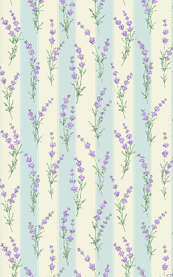 Store intérieur Fleurs violettes