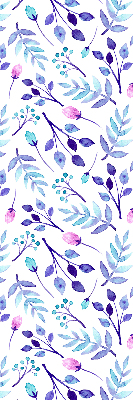 Store enrouleur Fleurs bleues