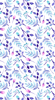 Store enrouleur Fleurs bleues