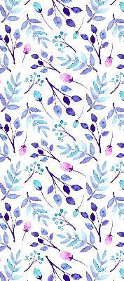 Store enrouleur Fleurs bleues