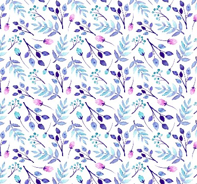 Store enrouleur Fleurs bleues