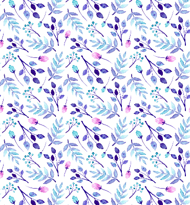 Store enrouleur Fleurs bleues