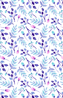 Store enrouleur Fleurs bleues