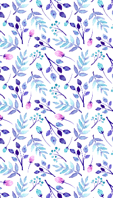 Store enrouleur Fleurs bleues