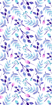 Store enrouleur Fleurs bleues