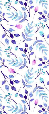 Store enrouleur Fleurs bleues