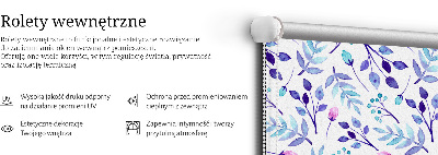 Store enrouleur Fleurs bleues