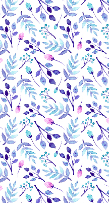 Store enrouleur Fleurs bleues