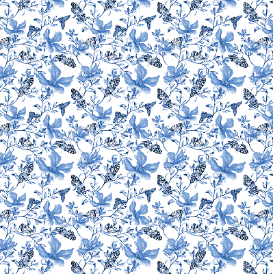 Store intérieur Papillons bleus