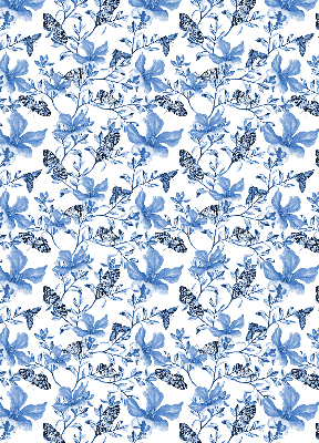 Store intérieur Papillons bleus