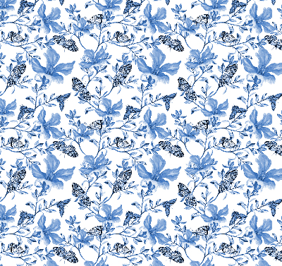 Store intérieur Papillons bleus