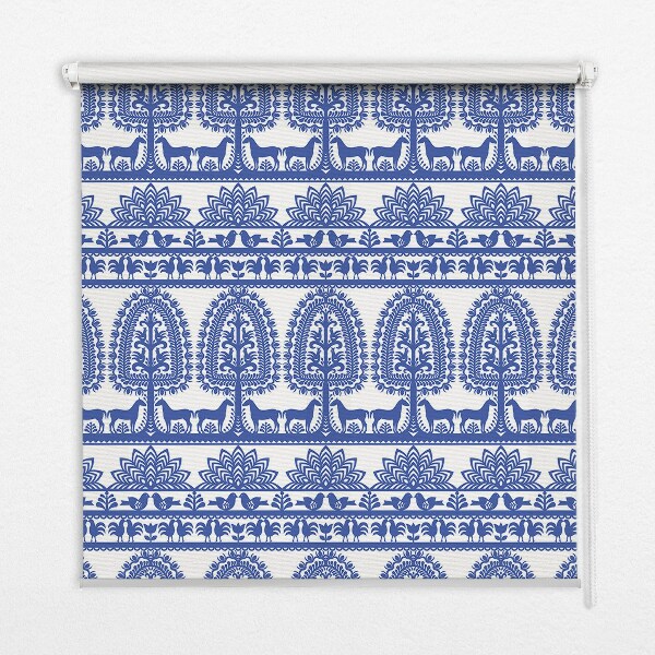 Store enrouleur Motif bleu