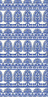 Store enrouleur Motif bleu