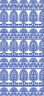 Store enrouleur Motif bleu