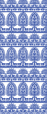 Store enrouleur Motif bleu