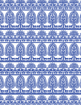 Store enrouleur Motif bleu