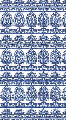 Store enrouleur Motif bleu