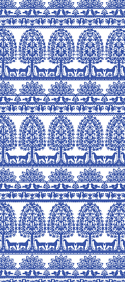 Store enrouleur Motif bleu