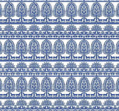 Store enrouleur Motif bleu