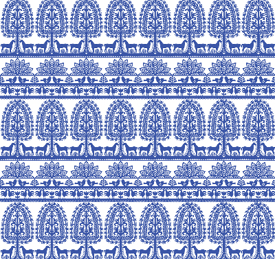 Store enrouleur Motif bleu