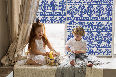 Store enrouleur Motif bleu