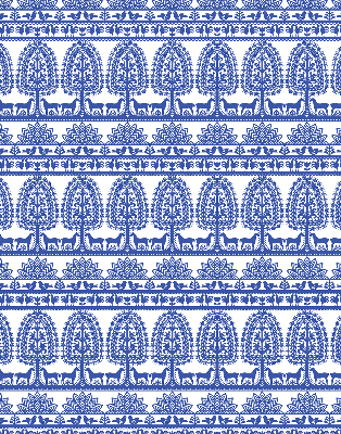 Store enrouleur Motif bleu