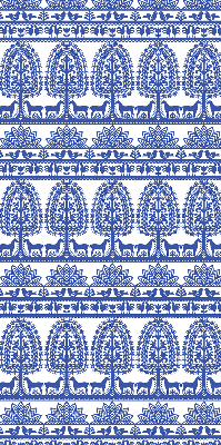 Store enrouleur Motif bleu