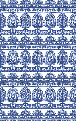 Store enrouleur Motif bleu