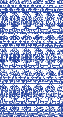 Store enrouleur Motif bleu