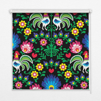 Store intérieur Coqs colorés