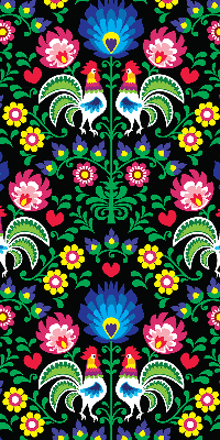 Store intérieur Coqs colorés