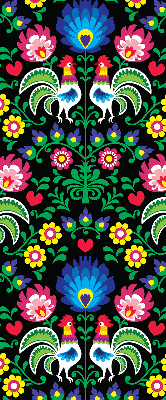 Store intérieur Coqs colorés