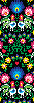 Store intérieur Coqs colorés