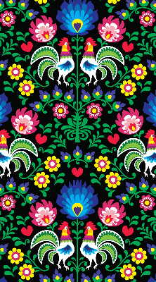 Store intérieur Coqs colorés